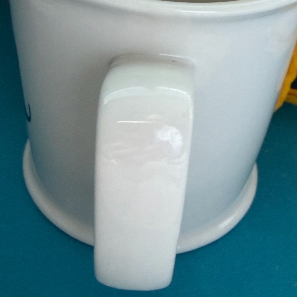 Cost Plus World Market Black and White Monogram 20 oz Mug - Picture 7 of 9